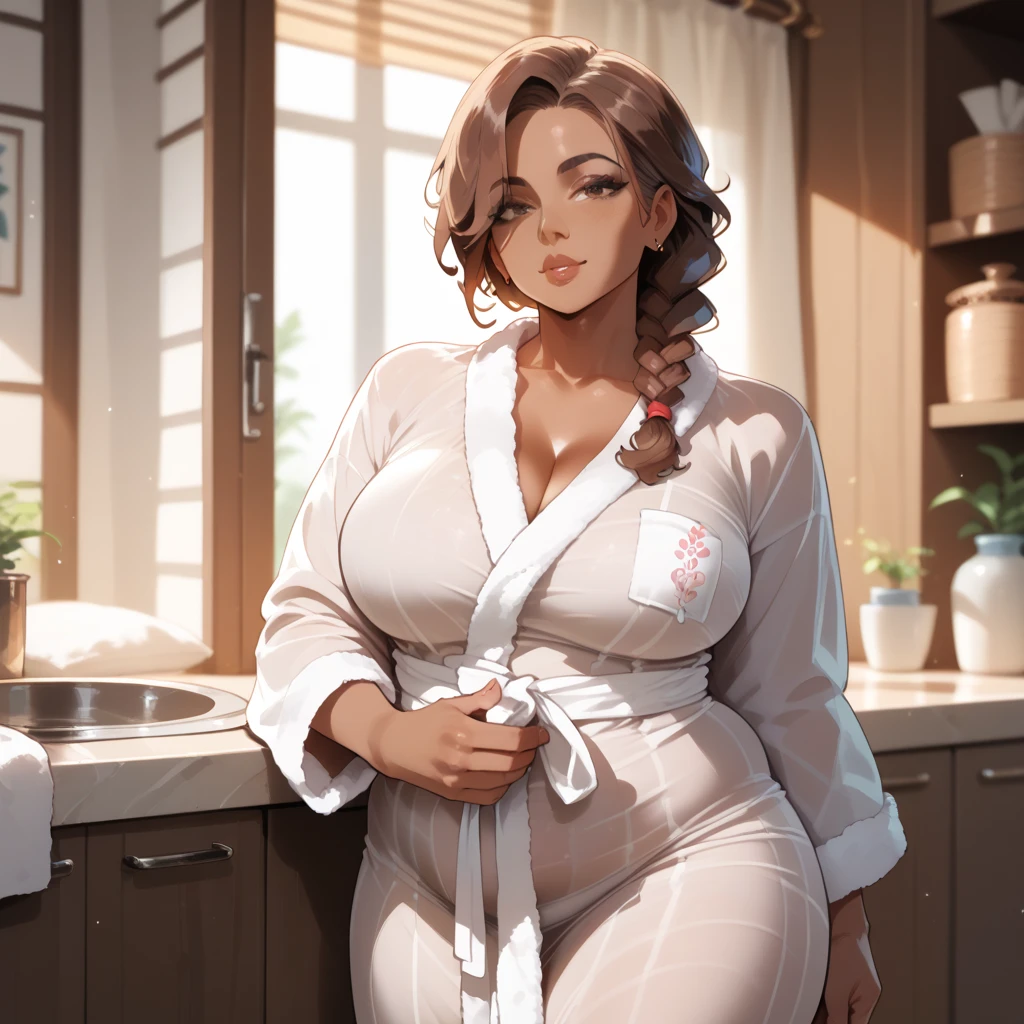 Traje de lino Cyberpunk, black sexy transparent bathrobe, Noche ,Extremadamente detallado, rostro detallado, gafas ,hermoso rostro, ojos finos, mirando al espectador, pose femenino.