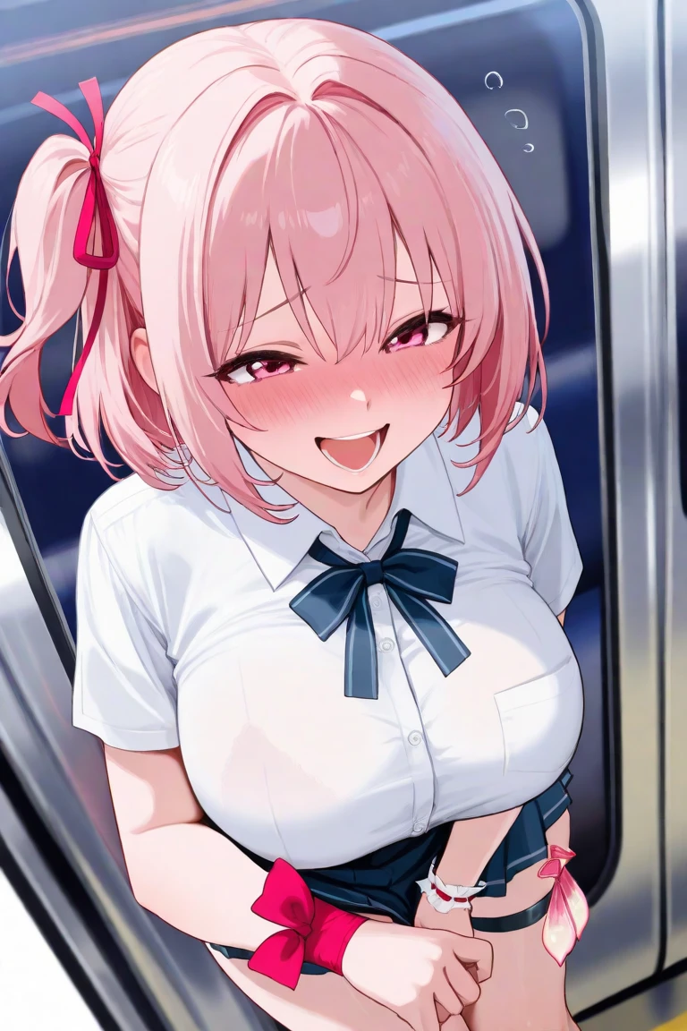 nurse、Show your armpits、Pink haired woman、blue eyes