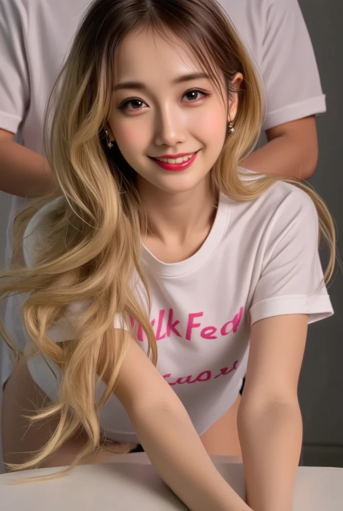 Songkran, wet street , A very realistic girl, wet soaked, drop, wet clothes, wet skin, wet hair, 8k, Masterpiece, realistic, beautiful,purple efficiency,Navy trousers,wet:1.5,dirty white powder