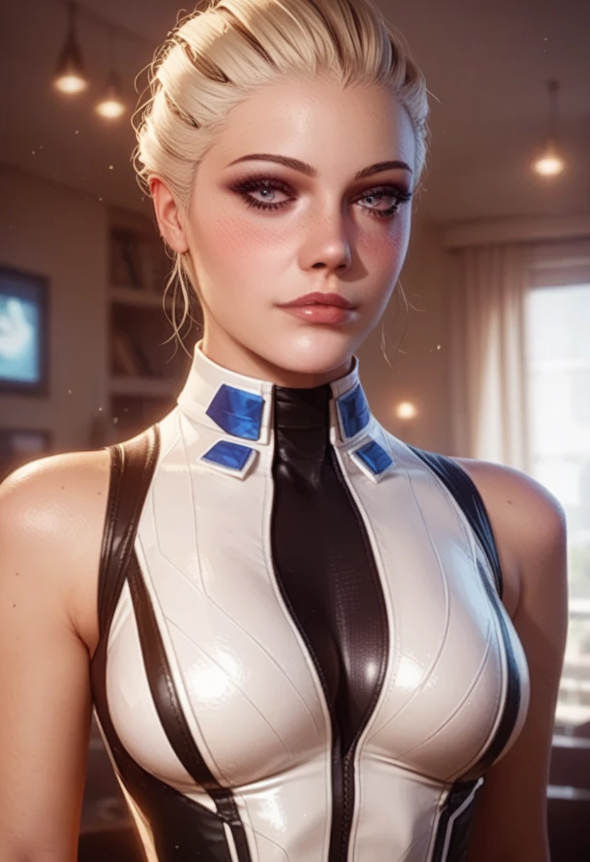 a female character in a video game, photorealistic, 3d render, detailed facial features, beautiful detailed eyes, beautiful detailed lips, extremely detailed eyes and face, longeyelashes, intricate dynamic pose, medium breasts, bedroom setting, ragdoll physics, video game character, 2014 action vehicle simulator, Turbo Dismount character, Ms. Dismount, Secret Exit Ltd, (best quality,4k,8k,highres,masterpiece:1.2),ultra-detailed,(realistic,photorealistic,photo-realistic:1.37),HDR,UHD,studio lighting,ultra-fine painting,sharp focus,physically-based rendering,extreme detail description,professional,vivid colors,bokeh,concept art