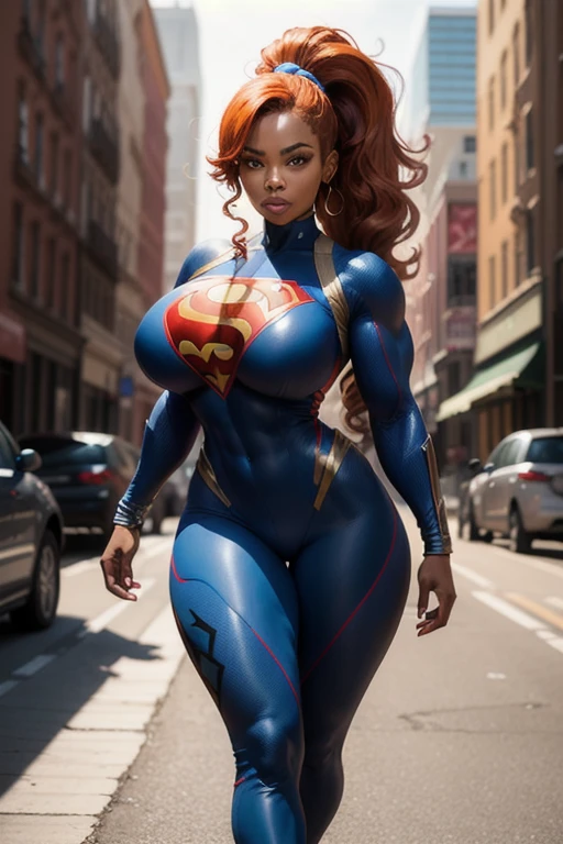 Arte Oficial, Unity 8k papel de parede, ultra detalhado, Beautiful and Aesthetic, Beautiful, master part, best quality, (BLACK GIRL, EBONY SKIN), (Zemaranhar, mandala, emaranhado, emaranhar), 1 BLACK girl, (Supergirl), MILF BBW, rabo de cavalo, cabelo afro, olhos escuros, pequeno, capa vermelha, saia vermelha, Botas vermelhas, tampo azul, seios grandes, Clavicle exposed, exposed neck, cintura exposta, Voando acima da paisagem urbana, gota de suor, Desviando o olhar, Cyberpunk, adicionar_detalhe, Supergirl, tempestade, epic scene,Detalhes complexos, hiper sexualizada, Hiper provocativo, , Sorriso, hiper lolita, Sagging , Sagging Tits , Clivagem profunda, Cameltoe completo, Hiperresolución, sardas cheias, thick, juicy lips, Olhos grandes, roupas mal reveladoras, mamilo exposto, expor pelos pubianos