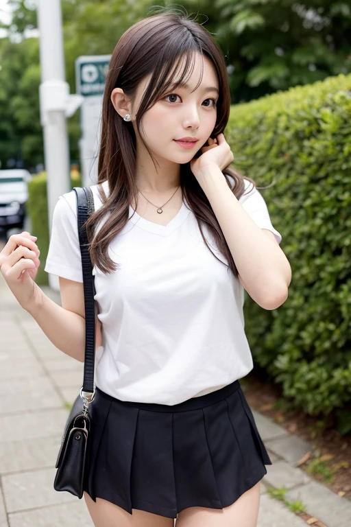Pink mini skirt、Pink solid mini skirt、cute、high quality、photograph、