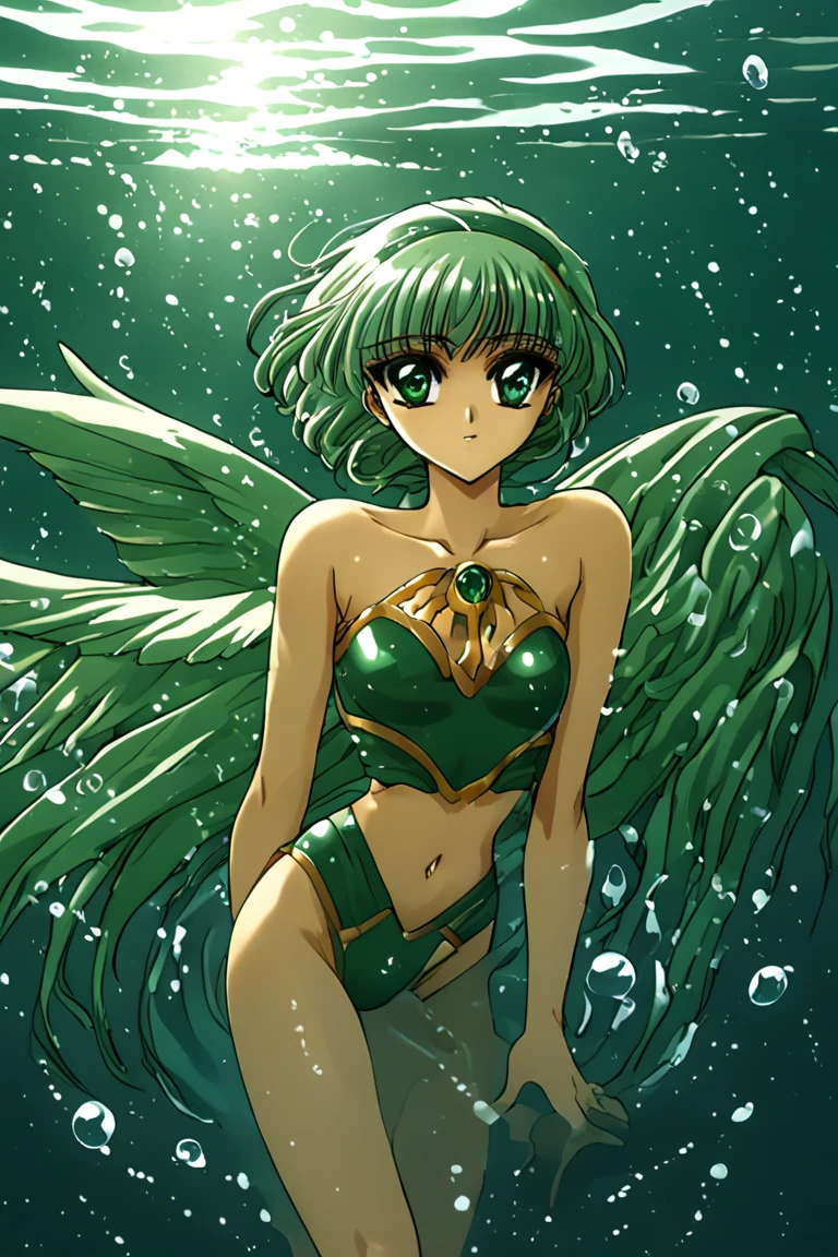 nsfw,(1_girl),(((completely_nude:1.5))),(nipple:1.5),(white_thongs:1.5),(belly button1.5),(from_below:1.3),(blush:1.5),(shy smile:1.5), (eyes_in_highlight:1.5),(droopy_eyes:1.5),(tareme:1.9),(Round_eyes:1.9),(blue_eyes:1.3),(green_hair),(longhair),medium breast,(8K), (masterpiece:1.5), best quality,ultra-detailed,highres,extremely detailed CG,super fine illustration,anime,details,detailed beautiful skin,beautiful face,detailed_eyes,(looking at viewer:1.5),bloom,glowing,(night_park:1.5),(arms_behind_back:1.5),braid,hair_ornament, earrings,(white_thighhighs:1.5),armlet