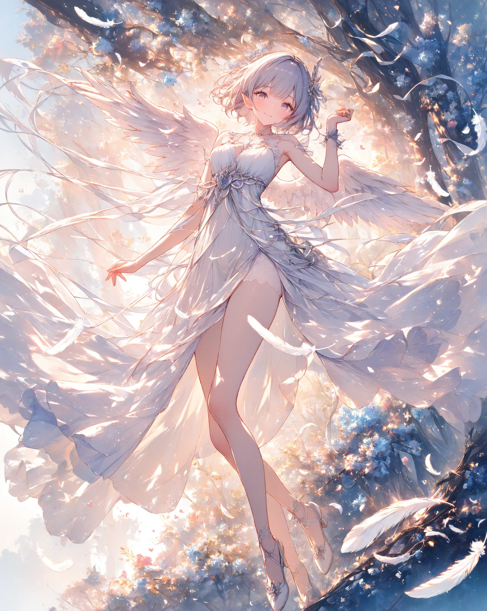 best quality ,masterpiece, illustration, an extremely delicate and beautiful, extremely detailed ,CG ,unity ,8k wallpaper, Amazing, finely detail, masterpiece, best quality, official art, extremely detailed CG unity 8k wallpaper, solo, thigh focus, (full body), arms behind back, white background, finely detailed face and eyes, extreme detail, detailed face, detailed hair, detailed clothes, high quality, slim body, water, masterpiece:1.3, focus:1.2, skirt, short skirt, transparent skirt, lace skirt, all kind of pose, big , hair ornament, meticulous clothes, inspired by Asukaziye artist : ask, art style : ask