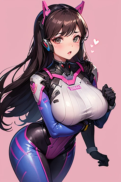 1woman, In the shower, dva from overwatch, sexy, sexy pose, skin tight dva suit, giant curves,doing the splits