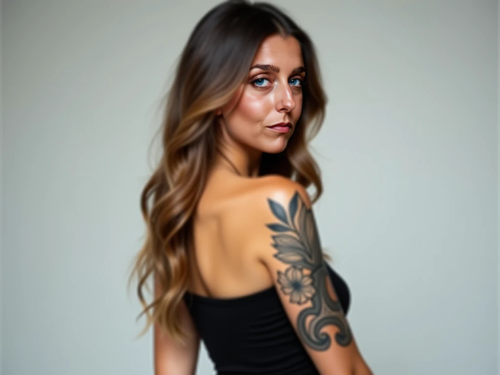 <lora:sleeve_tattoo_v2:0.7> fullsleevetattoo, stattoo
Masterpiece, best quality, (highly detailed raw photo:1. 2), 8k render in octane, volumetric lighting, volumetric shadows <lora:more_details:0.7>
1girl, Angelina Jolie, light blue eyes
