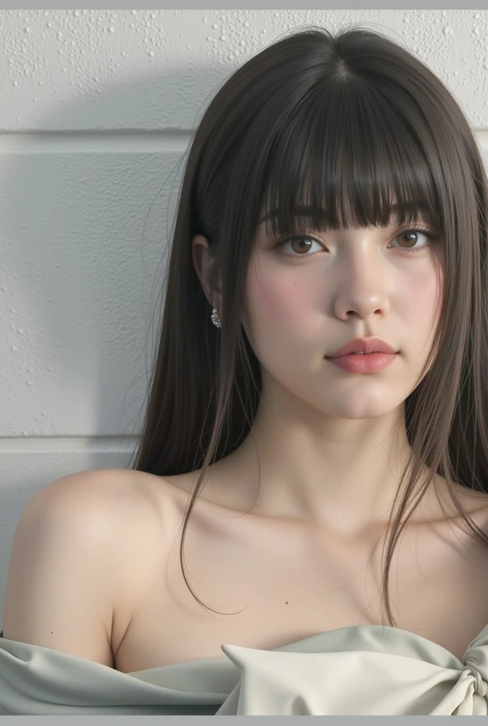(RAW photo, best quality), (realistic, photo-realistic:1.3), masterpiece, an extremely delicate and beautiful, extremely detailed, CG, unity , 2k wallpaper, Amazing, finely detail, light smile, extremely detailed CG unity 8k wallpaper, huge filesize, ultra-detailed, highres, absurdres, soft light, (((medium hair:1.3), short bang, white hair, floating hair novafrogstyle)), beautiful detailed girl, detailed fingers, extremely detailed eyes and face, beautiful detailed nose, beautiful detailed eyes, long eyelashes, light on face, looking at viewer, (closed mouth:1.2), 1girl, cute, young,(full body:1.3), ((small breasts)), realistic face, realistic body, beautiful detailed thigh, no clothes, in office, detailed office,