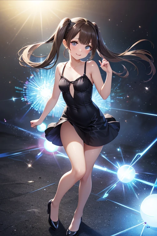 ムラムラする、(dark brown eyes:1.2),1 girl、long legs,Silver Hair、Dark brown eyes、Shining Eyes、Crop top、mini skirt、Parted lips、1woman wearing trendy clothes, in an abstract oil painting style, fashion show, The painting is ultra-high detailed and has a resolution of 8k, showcasing the best quality,creating a mysterious atmosphere , luminous design, vivit colours,spring lights,Artistic,azure, red, (Bare legs:1.1), (black high heels), black short skirt