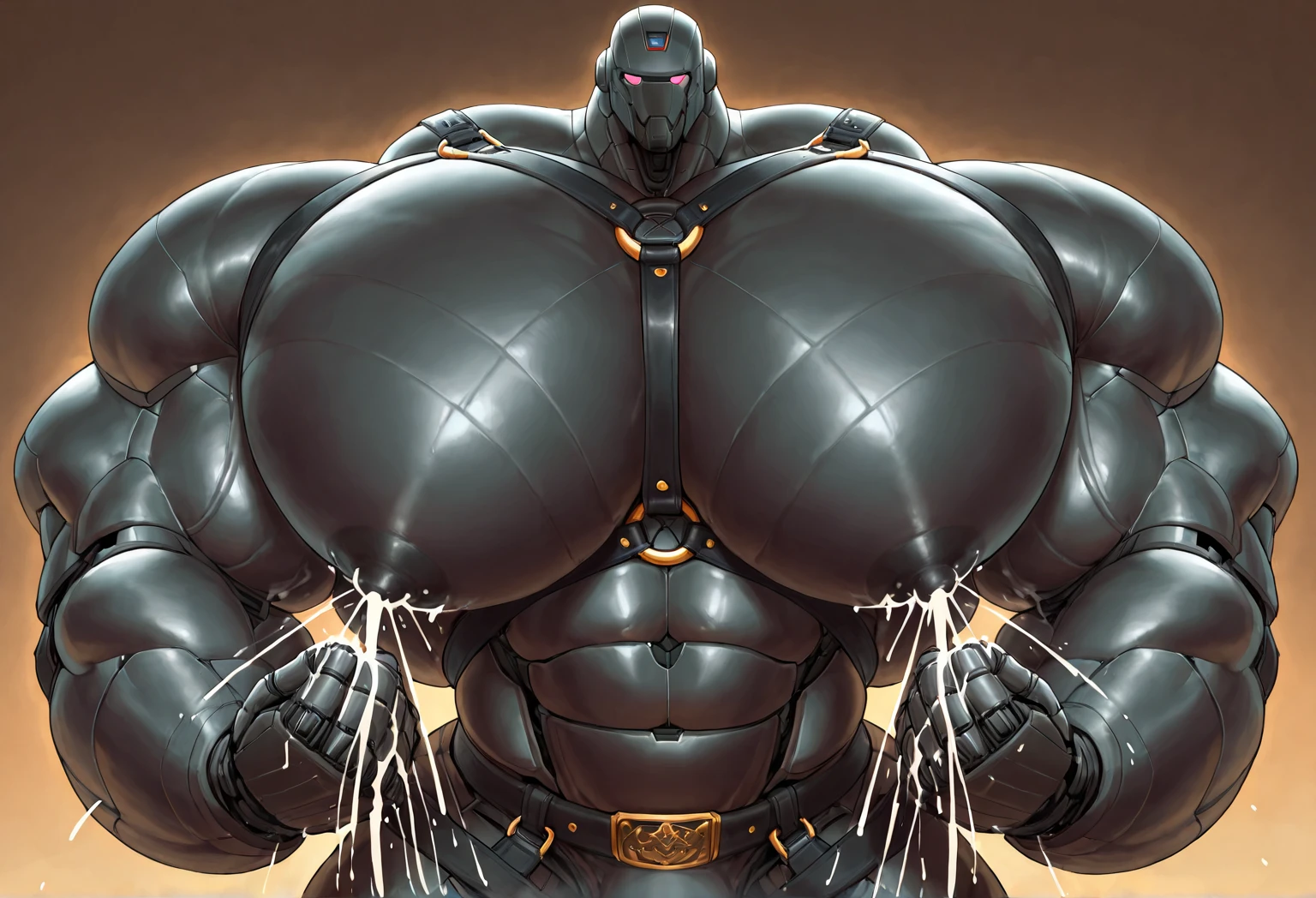 (masterpiece. official art. 8k. best quality. detailed full body. full body.) (situation 1 : dominating Armored Titan. Height 1800m.) (Additional details 1: wearing a full-face helmet. helmet is jet black. The color of NANOSUIT is jet black. high-tech bio-mecha armor. real texture material. whole body shines like metal. Wearing cyberpunk mecha. emphasizes the muscles. suit fully made of metal. intricate armor. Robotic suit. suit fully made of metal. NANOSUIT with the same design as Armored Titan.). (Armored Titan has 5 toes.) (Additional details 2: (Detailed head. Detailed Body. Detailed abs. gigantic muscles. HYPER MUSCLES. Gigachad Muscular. big muscle. pecs. triceps. traps. unusually developed muscular body. body full of huge muscles. showing off muscles. pectorales enormes. Exaggeratedly huge muscles. huge muscles. long legs.). (Additional details 3: nj5furry, Spread wings. It has wings. black have big wings. The claws are sharp. Sharp teeth.5 toes.). (Additional details 4: black color hyper penis. hyper black penis. big penis) (Additional details 5 : Spraying hyper cum up everywhere into the sky from his erect penis. wide spray of cum, covered in cum, cum splashing in front of camera, bukkake, earth is under a thick later of cum.) He is laughing defiantly.