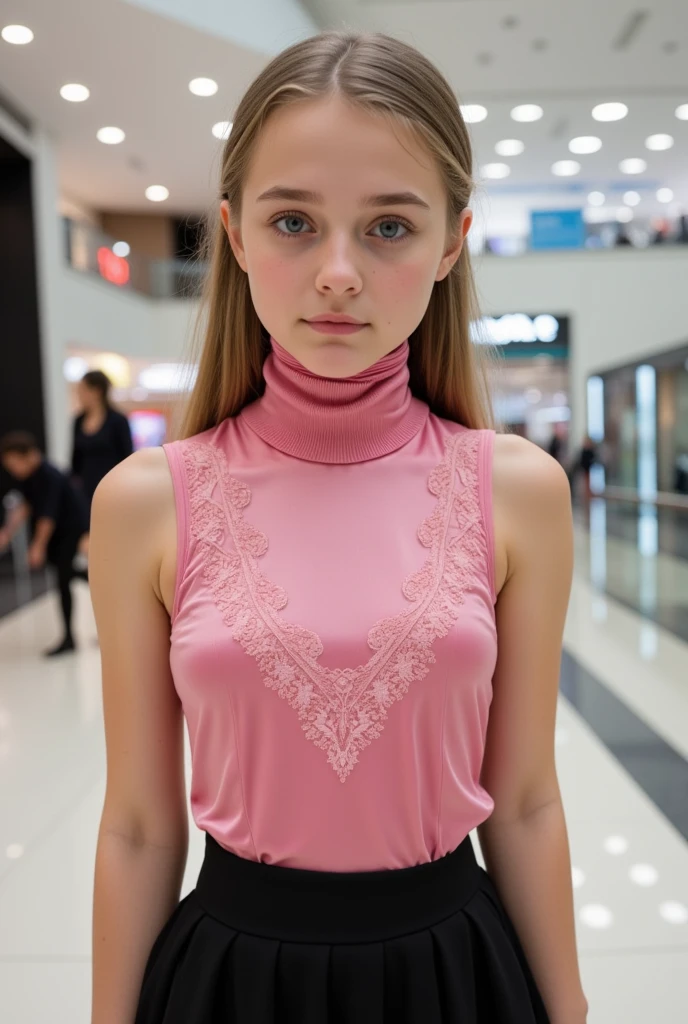 score_9, score_8_up, score_7_up, score_6_up, score_5_up, score_4_up, (8k, hd, best quality, masterpiece), (extremely detailed: 1.1), (ultra hyper-realistic photo: 1.2), (a famous actress blonde beautiful delicate  thin: 1.2), like a movie star, modelshoot style, hands on waist body sideways, photo of the most beautiful work of art in the world, majestic professional oil painting by Ed Blinkey, Atey Ghailan, Studio Ghibli, by Jeremy Mann, Greg Manchess, Antonio Moro, sharp focus, dramatic and photorealistic painting art by midjourney and greg rutkowski, ((wearing an exotic long pink bodycon dress open neckline off-shoulders:1.3), ((film premiere)), ( (standing at the entrance of the theater on the Oscars red carpet)), (many photographers and paparazzi in the background), (modern clothes :1.2), (large and swollen nipples under clothes:1.3), (freckles on moist breasts sweat:1.2)), (showing side of perfect breasts:1.3)