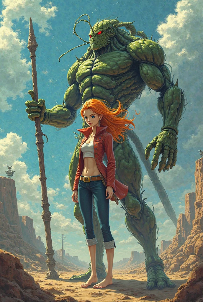 Que sea nami de one piece y cell de dragon ball