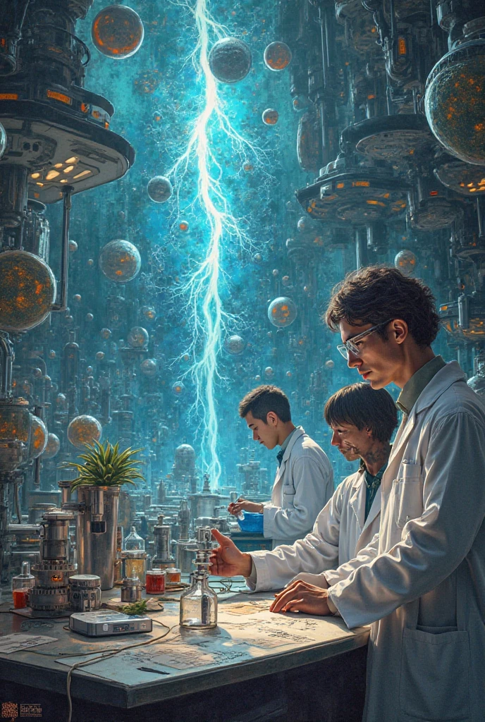 Science-related drawing or painting