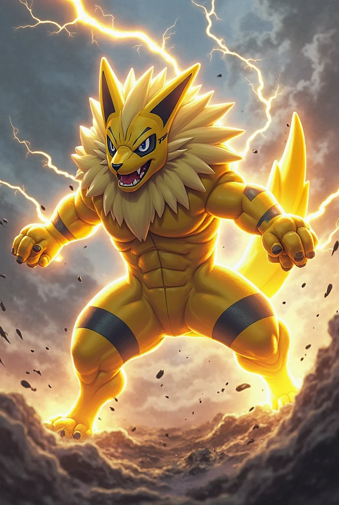 Pokémon Electabuzz pumped up and realism