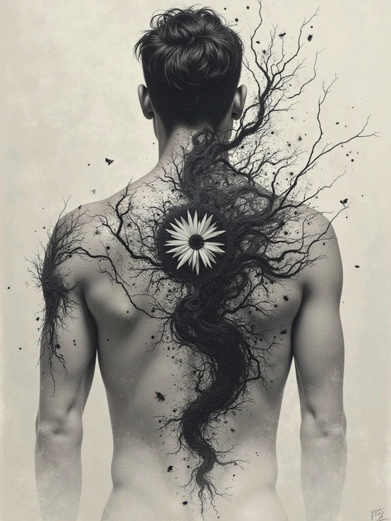 black tattoo written Ivy