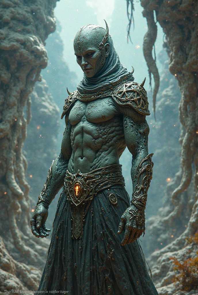 Stone hasira's body with sukuna's clothes and twenty katana 