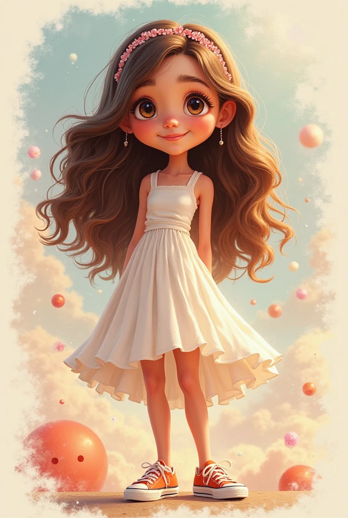 a girl smiling, round_toe pumps