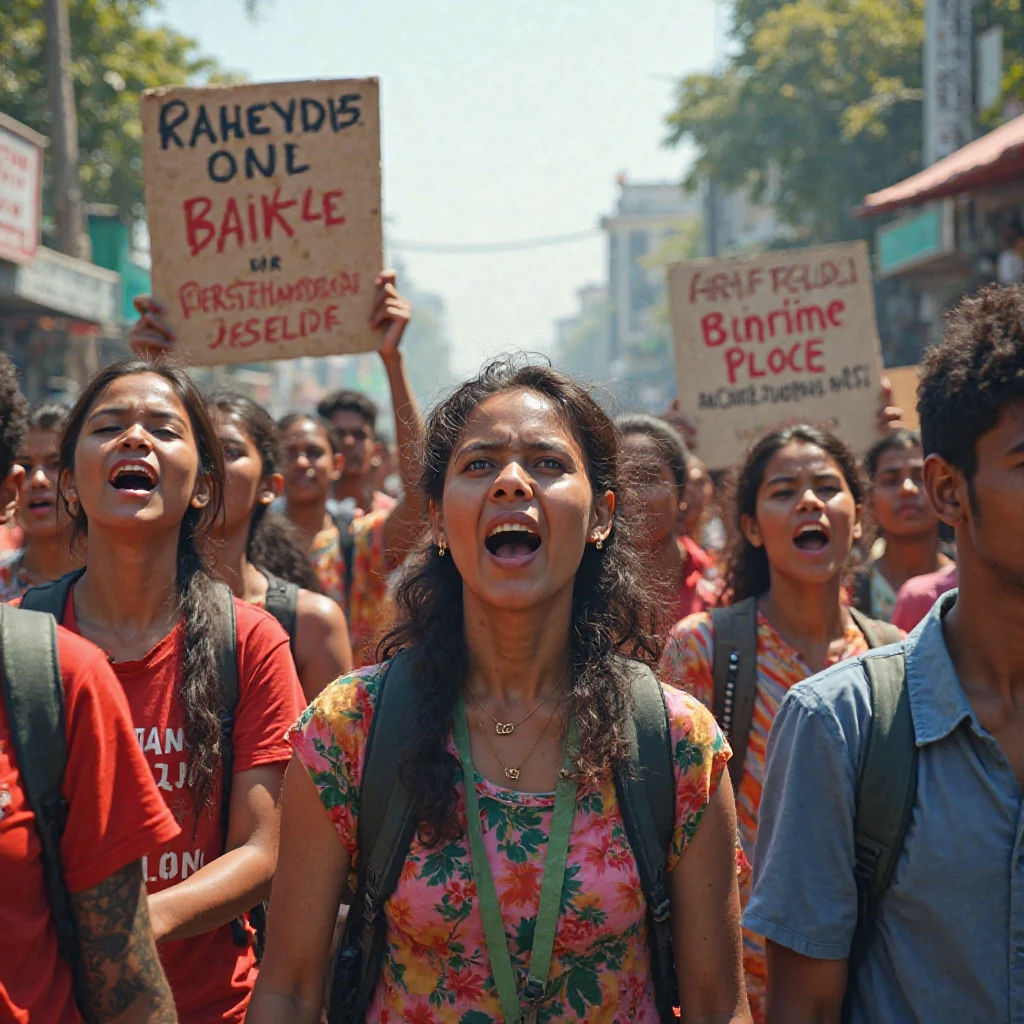 Protest against rape indian