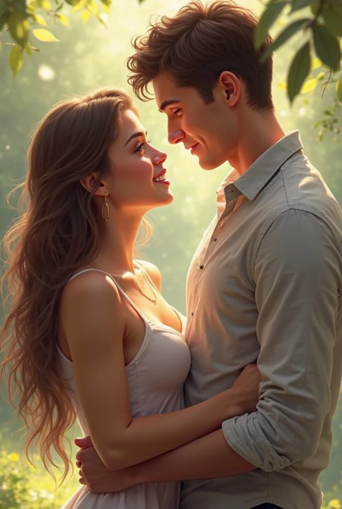 She fell in love with a very handsome young man named Adonis with brown hair 
