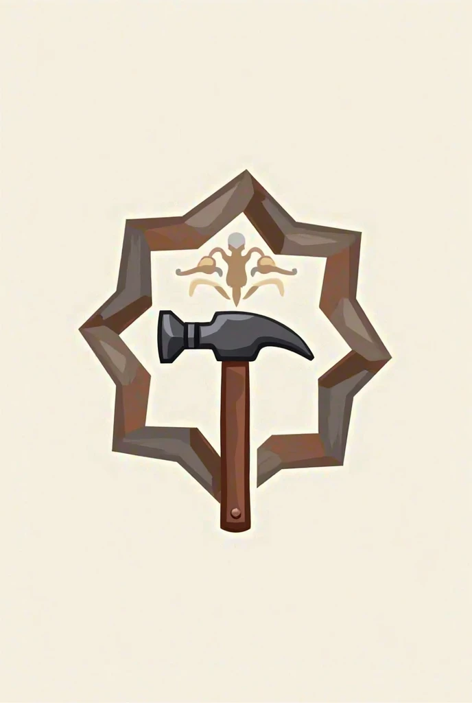 2dicon of golden ornate hammer with red handle <lora:sxz-2dicon:1>