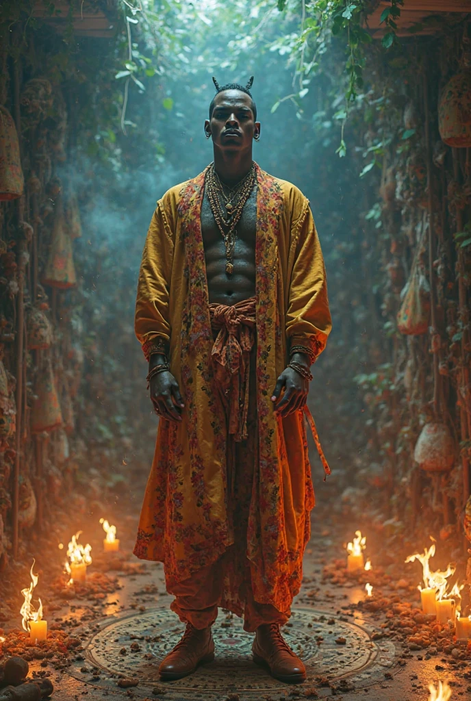 Now it was Kishan's turn. He closed his eyes and slowly started chanting a mantra.