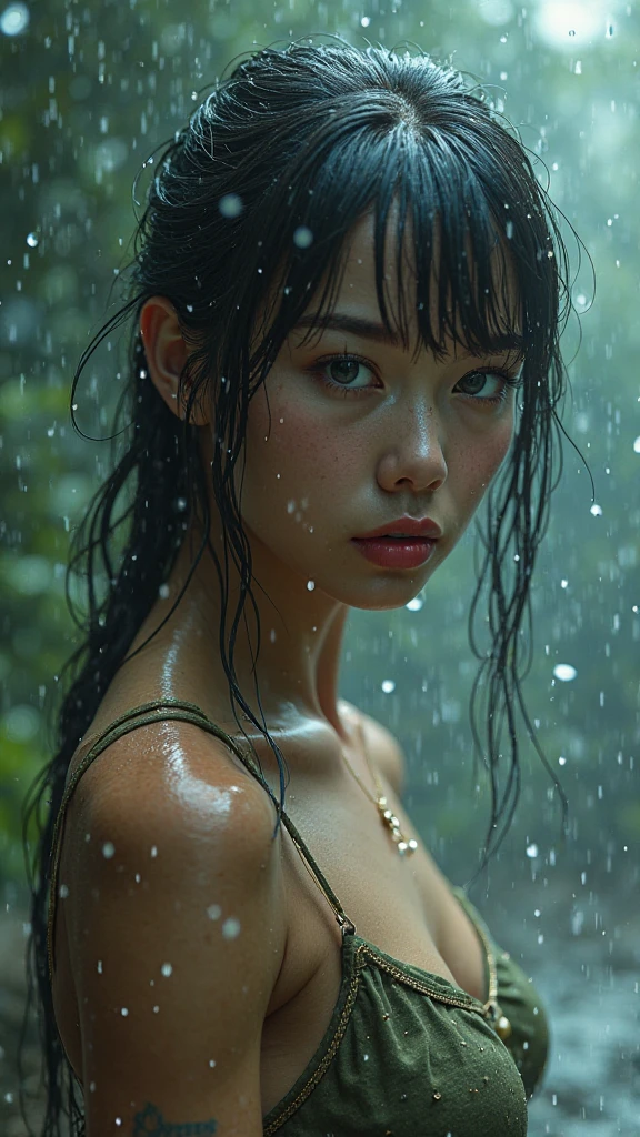 masterpiece of ExtremelyDetailed (ProfessionalPhoto of Stunning women:1.4) Looking at Sky, (((Downpour))), BraidHair with bun, (Joyful Expressions LifeLike Rendering), ((Extremely detailed beautiful face and eyes)) BlushAhegao SmoothArmpit LiquidSoap WhiteBubbles (((WetHair))) BREAK PUNIPUNI (((AudreyHepburn))), Beltbra, MysticSight, (Torrential Rain:1.4) (SparklingDrops:1.28) {Overflowing HUGE Underboob|Overflowing WaterDrops|Overflowing water}((({WetSkin|WetFace|WetHair}:1.37))), (SFW), HiddenHands, MotionBlur (BokeH:1.4), (no extra limbs), (no extra eyebrow), ((Dazzling RainbowColor reflections and particles, LyingFullBody)), (((from above))), FlowerHairpin