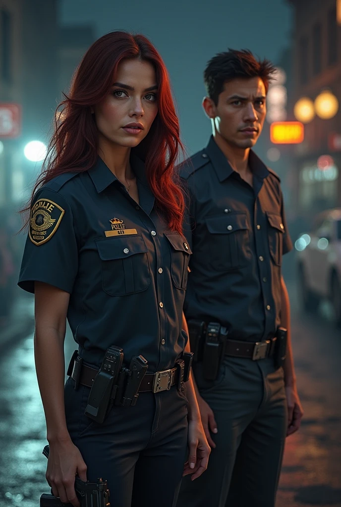a sexy police couple