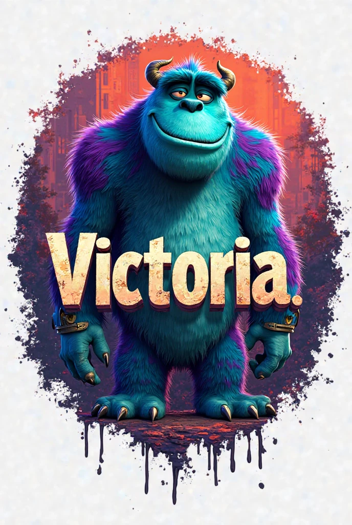 Disney Pixar cover with large title letters that says : The Little Rat and the Meatball Appearance A mutant black mouse with long curly hair Wearing a Borussia Dortmund sweatshirt Next to him a giant angry meatball with feet 