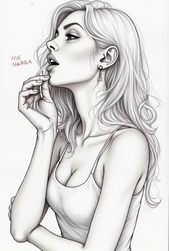 adult colouring book, no detail, outline no colour, fill frame, clipart white background an ultra hot gorgeous european woman, age 23, she&#39;s a men&#39;s magazine model, she’s a playmate. She wears a white micro bikini with tropical patterns, high detail adult coloring book page thin black lines white background, Milo Manara style, no shading, b/w image, clean line art, no color,clean simple lineart, vector, ultra realistic. She’s on a tropical island. Jungle background mixed with mandala pattern