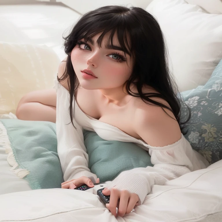 Top number,underwear,ultra HD resolution,ultra-fine face,long eyelashes,very detailed lips,delicate eyes,double eyelids,makeup face. hair accessories,elegant,enchanting,photorealistic,realistic,Checkered leg socks，