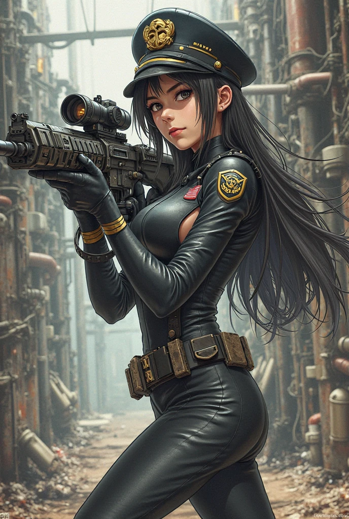 Beautiful woman with soldier style blindfold --auto --s2
