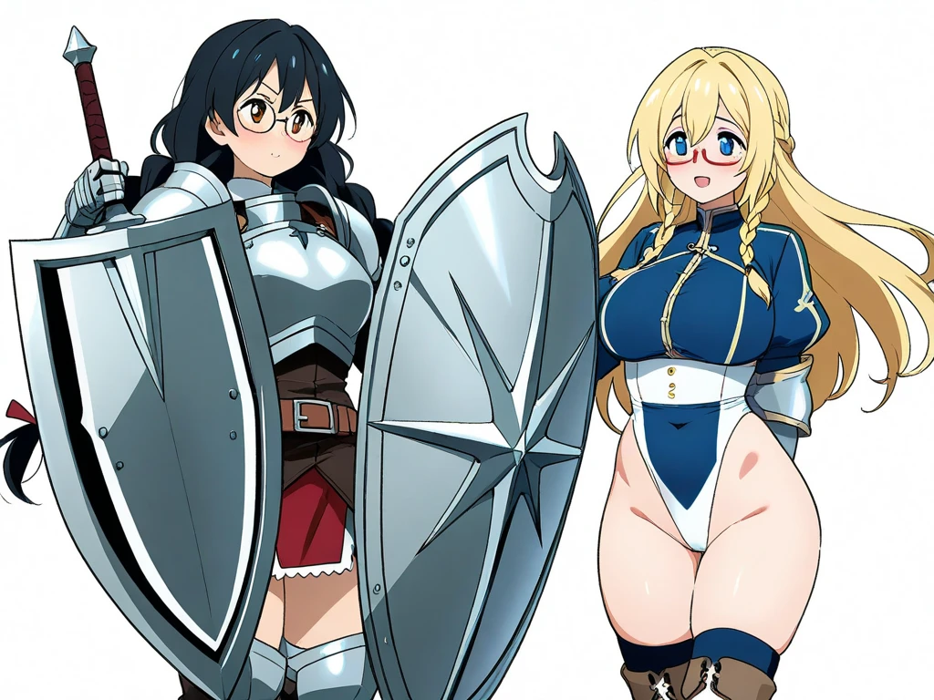 (masterpiece),(ultra-detailed), (high quality), (high resolution), (best quality:1.5, highres, UHD), highres, absurdo, ultra detail, ultra quality, ((3heads:1.5)), 1girl, (long hair), ((white hair)), (glowing blue eyes), cleavage, thighs, (blue armor), female warrior, insignia, (fully armored), (white outfit), armored breasts, armored chest piece, gorgeous female knight, Guild Clothes with Armor, ((mature woman)), seductive silhouette, smooth and lustrous skin, sexy proportions, slim legs, ((beautifully tall and slim woman)), Rio beach, gentle smile