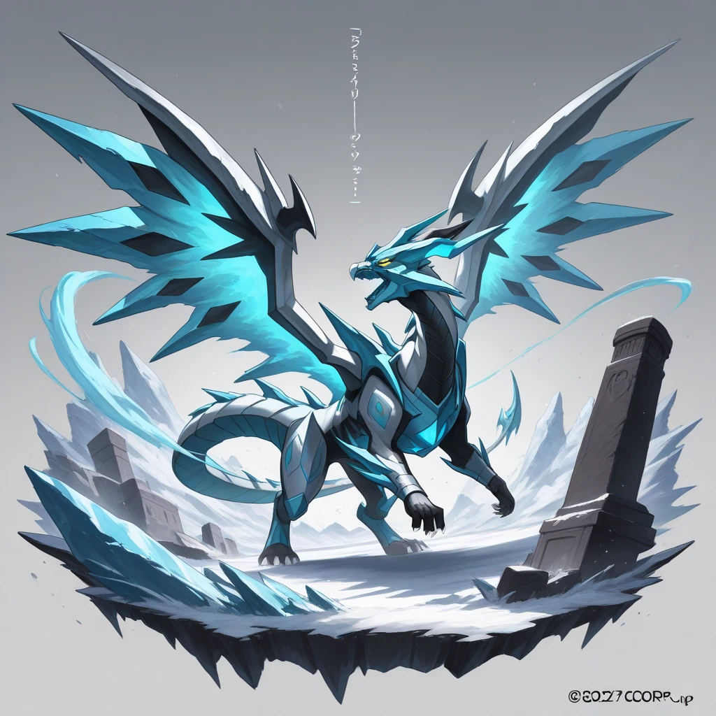 Close-up of dragon，It has a blue body and wings, Crystal Dragon, Set against the backdrop of a dragon, Frost Dragon, Green scale dragon, Full body dragon concept, Storm Dragon, Legendary Dragon, Dragon inspired blue armor, dialga the pokémon, kirokaze pixel art, Blue-Eyes White Dragon, Duelist Style, Epic dragons