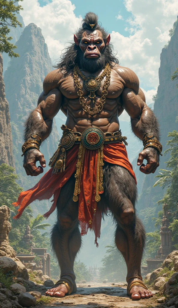 lord hanuman muscular looking
