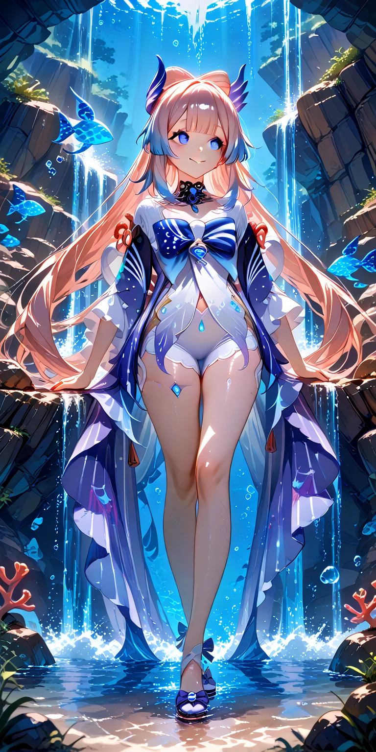 ((((ultra illustrated style:1.0)))),best quality,best animated,masterpiece,ray tracing, global illumination,1girl, solo,outdoors,standing, full body, see-through,white lace,athletic leotard