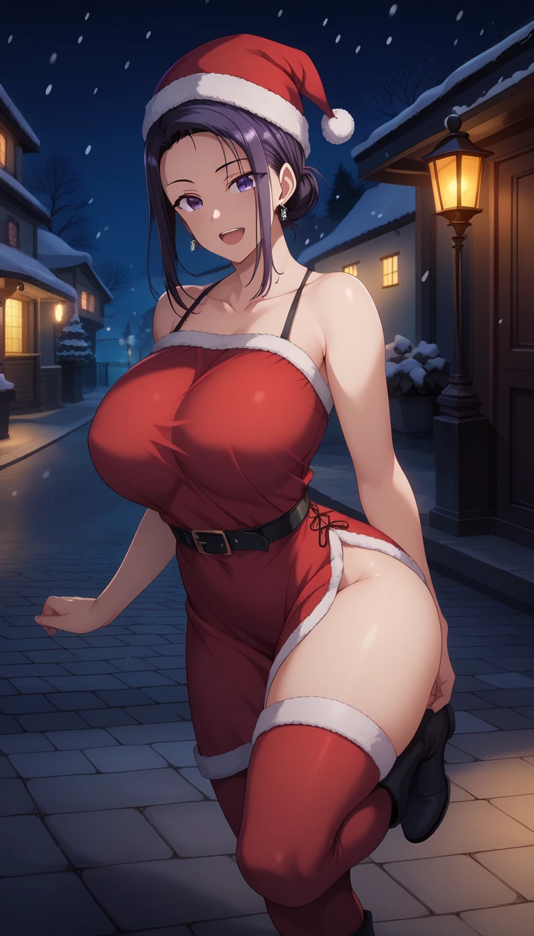 1girl, (solo), (NSFW), (anime style), ((ultra detailed background, delicate pattern, intricate detail)), (best quality), (masterpiece), (highres), top quality, (detailed textures, (beautiful detailed eyes), (sharp focus), (ultra-detailed), (8k), (night, night sky, dark sky, starry sky), (christmas tree:1.3), (snow, snowing), (christmas decoration:1.3), BREAK (from behind:1.3), ass, bent over, (from below:1.2), (ass focus:1.2), (pov:1.3), pussy, (anal), (anus), (pussy juice:1.2) nipples, perfect nipples, (flashing breasts:1.3), (pussy juice:1.2), yor briar, (red eyes:1.2), jewelry, earrings, hairband, smile, red santa hat, (red thighhighs:1.2), (red elbow gloves:1.2), green hair, sidelocks, white hairband, closed mouth, bangs, short hair with long locks, blush, sweat, (naked:1.2), BREAK beautiful detailed glow, blushing, brilliantly lit, very detailed, areola slip, beautiful body line, (Beautiful, large_breasts:1.3), (sagging breasts:1.2), sexy breasts, shiny skin, cute, (Delicate figure and beautiful body curves:1.2), (looking at viewer:1.2), high resolution, high detail, Correct limbs, Ultra High Resolution, 4K, Ultra Detail, photography, HDR, Background blur, (vibrant_color:1.2), (beautiful_face:1.5), (narrow_waist), wallpaper, (beautiful detailed eyes:1.6), (extremely detailed face:1.4), perfect lighting, (picture perfect)