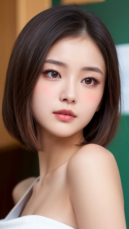 With the alleys of Kyoto in the background、18-year-old girl、independent、look forward to、Light eye makeup、Brown Hair Color、flat 、Hair blowing in the wind、Quality of actress、Shiny, Ultra-realistic face、smileの表情、Watery eye、look up、Pleasant lighting effects、 Ultra-Realistic Capture、Very detailed、High resolution 16K human skin closeup。Skin texture must be natural、Must be so detailed that pores are visible、skin is healthy、There must be a unified tone、Use natural light and color、High quality photos taken by modeling agencies'Exclusive photographer、smile