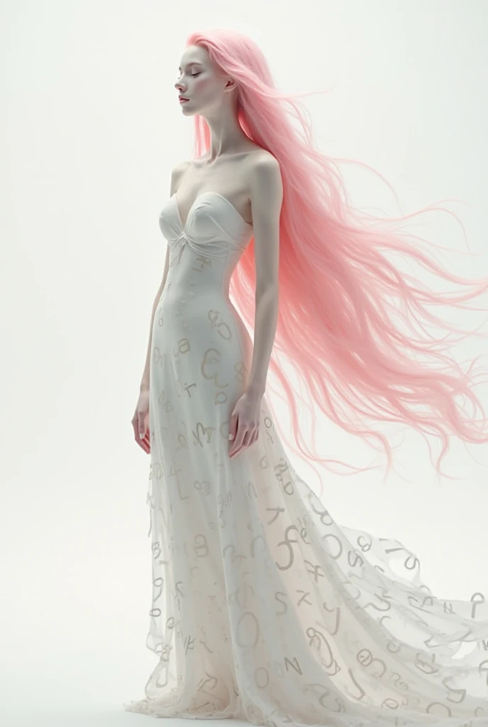 1 white girl as a unicorn with unicorn hair all over from head to toe full body.