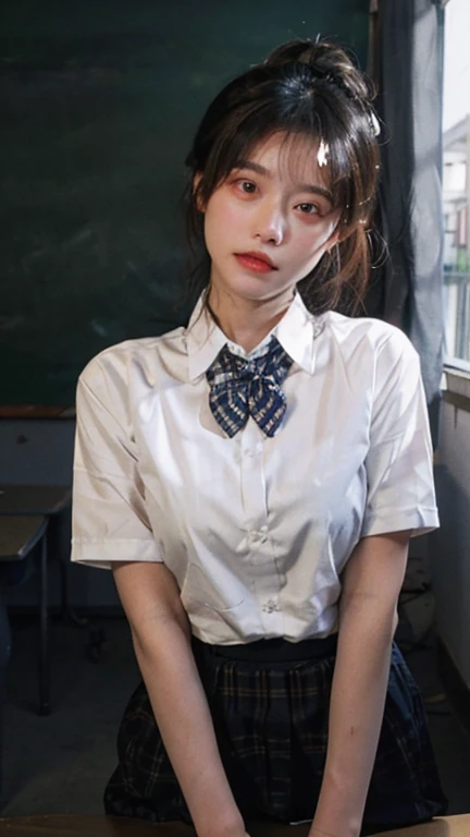 highest resolution、High level image quality、8K、true due diligence、원시 picturegraphy、top quality、masterpiece、table top、erotic、student、I like pink,white skin,knee,(flesh colored pantyhose),detail panties pattern、panties focus、pink panties、absurd,small face、 giant、중간에서 앞head 분리、The forehead is visible,(cold expression<꽉 It looks like,It looks like부심,Optimize,Thin anger)、masterpiece,top quality、Super high resolution A,원시 picture,wren,beautiful excrement,One, solo,dark expression,,whole body、Very good、JK ,High school girls,Japanese Female,stand,(photorealistic:1.37)、photon mapping,light blue ribbon,realistic、귀여운 small face,갈색 It looks like、Black socks、22 years old、(red bow tie)、radio city、physics based wrendering(물리 기반 wren더링)、Panorama、depth of fieldlurry background、picture,feminine,beautiful bridge, long legs, thin legs,long bob cut,(앞head가 보인다), head, Lips, blue_It looks like, cosoft,(pink shirt), (navy pleated skirt), knee이 다,thin clothes,, femur, black cotton socks,Nogizaka Idol, , Japan's island、반짝이는 It looks like、반짝이는 Lips、