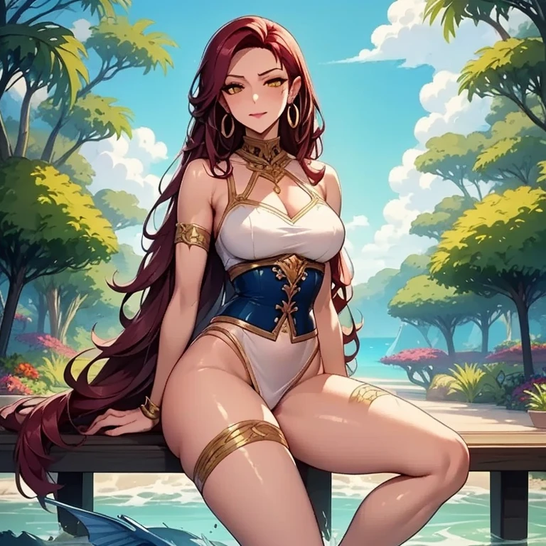 She resembles an orangutan with a body that vaguely resembles a skull and a crossbones shape (with the bones hanging underneath the limbs). Her body is covered with ginger hair excluding her feet and face. Her upper feet have strings tied around them and she wears a tiara with a pink pointy gem. SPARKLE; GLITTER
