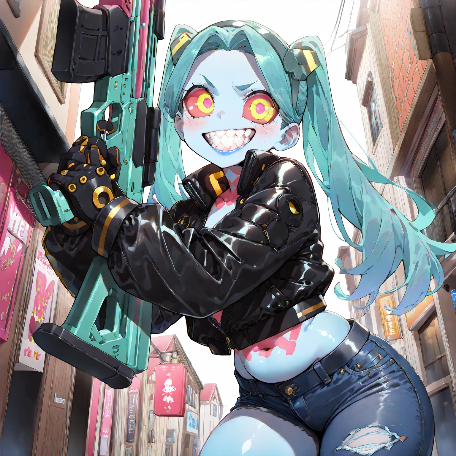 (award winning 8k concept art:1.3) of (young woman making a selfie with zombie:1.3), darkness, flash, close to camera, sweet, front, epic, (masterpiece:1.4), (best quality:1.4), Amazing, beautiful, finely detailed, (Depth of field:1.4), 8k, fine art, stunning, (light reflections:1), (crisp:1.6), red twin tails, vibrant, (edge detection:1.4), absurdres, impressive, 120mm, clear, lens flare, wide shot, wide angle, colorful