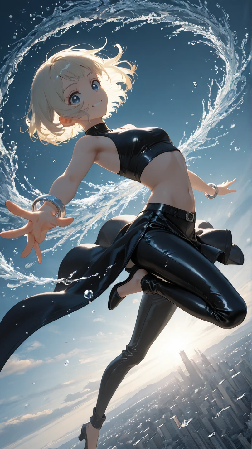 Gwen, organic-looking clothing ( degree of transparency)  organic clothing Venom Symbiote, fine arts, PS5 cinematic screenshot, Highly detailed cinematic rendering, raytricing ultra photorealistic | | | |, with cinematic lighting, (pointy breasts natural:1.2), wide hips correct ???????, ((1girl:1.5))