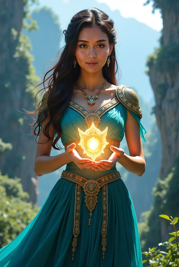 Kathryn Bernardo as encantadia character holding brilyante ng hangin