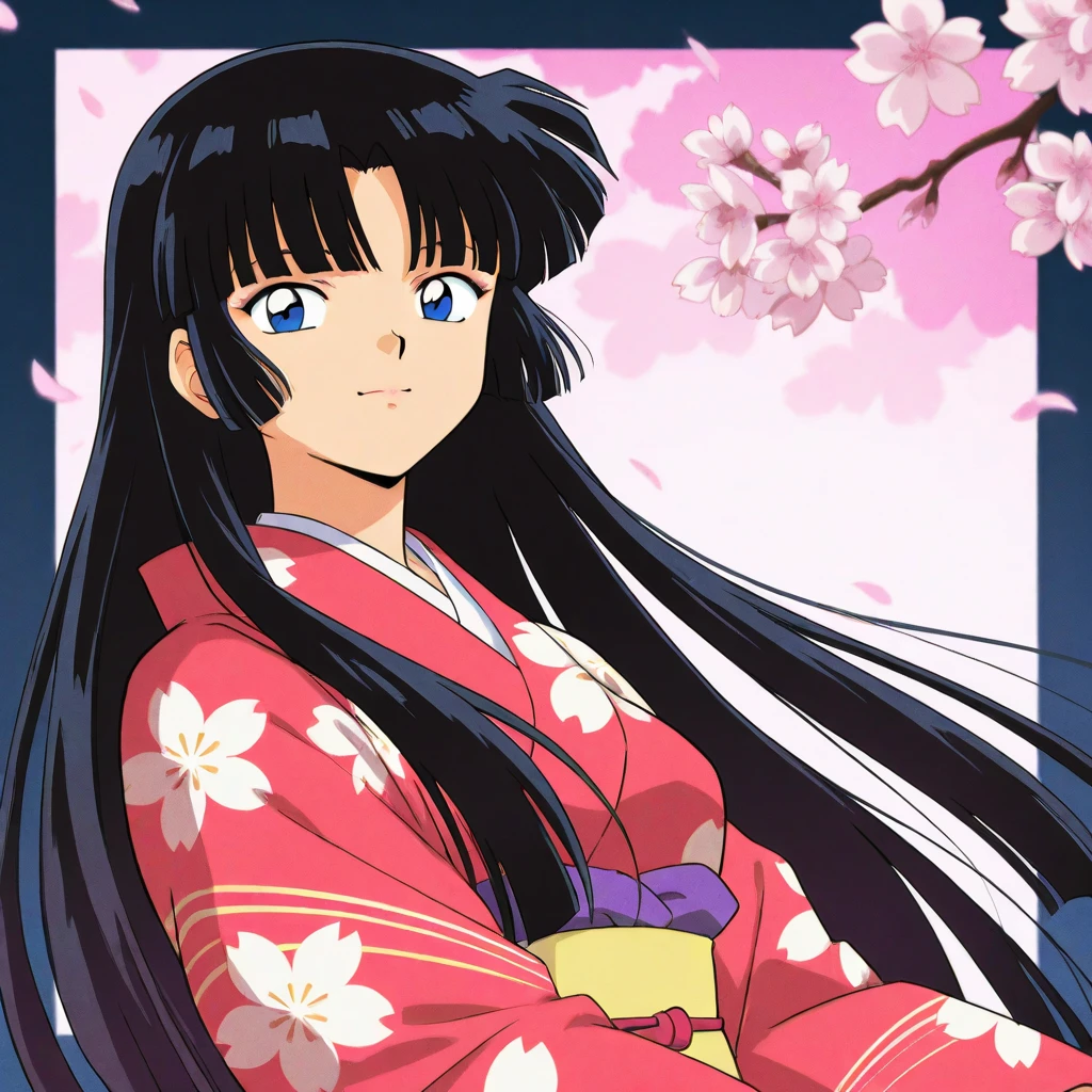 Ranma 1/2 90s comics
Una mujer de Long hair color negro, dark brown eyes, Long hair, that she is wearing Chinese clothes, White skin