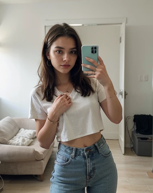 18 year old woman, Brown hair