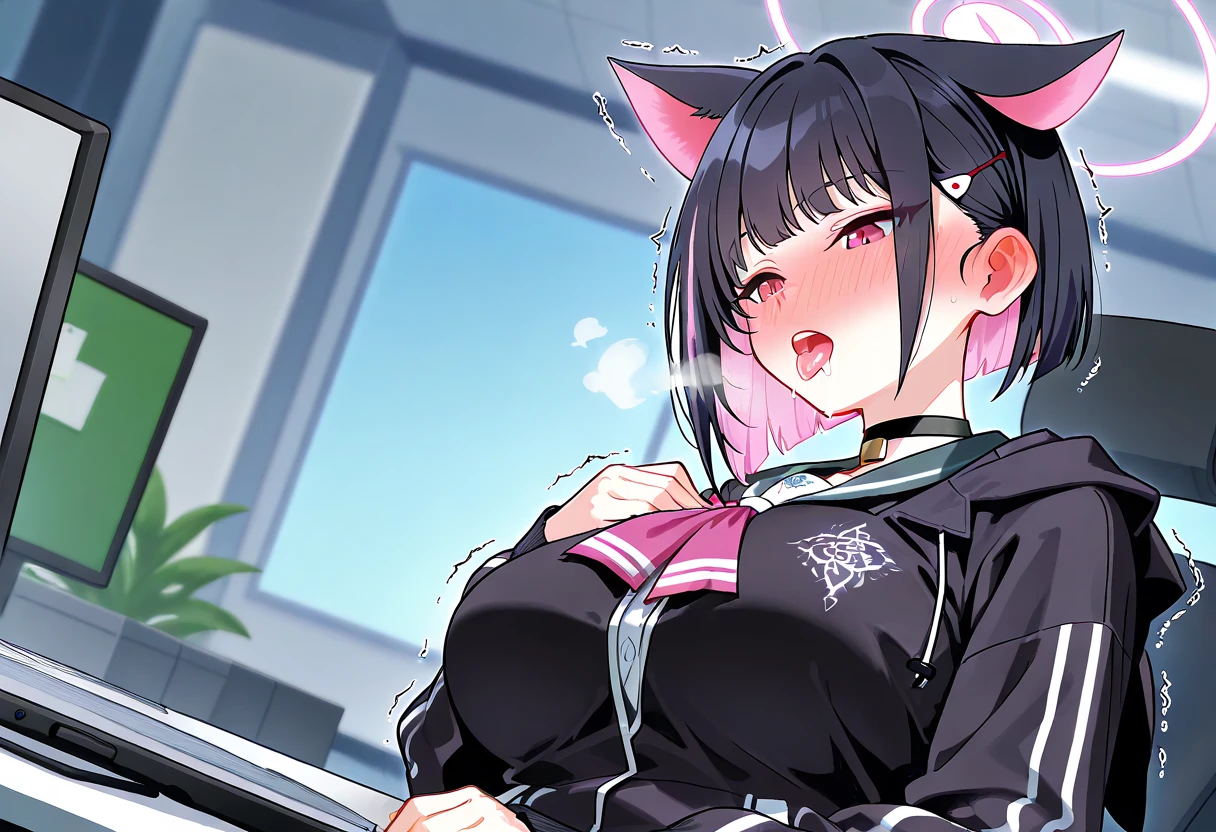 glaring、(Big Breasts)、curvy、(((((1 girl)))))、High-pressure poses、In a dark room、(older sister)、((owncast eyes))、wearing black gloves、((Five fingers))