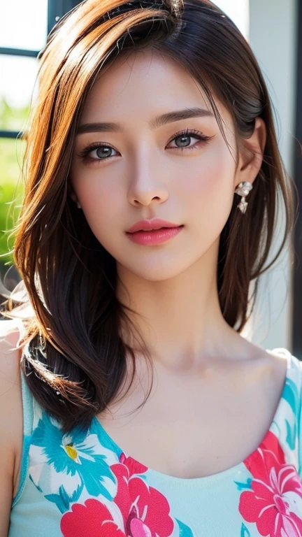 full_body,1girl, facial mix of phoebe cates, large breast, deep cleavage, no bra, (8k, RAW photo, best quality, masterpiece:1.2),(realistic, photo-realistic:1.37),illustration,an extremely delicate and beautiful,perfect female body,extremely detailed,photography,8k,Amazing,finely detailed,beautiful detailed eyes,best quality,ultra high res,((extremely detailed face)),(photo-realistic:1.37),(PASTEL_summer_dress:1.5),