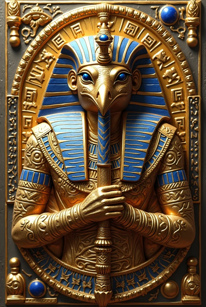 <lora:Ancient_Egypt_Painting_Style:1> ancientegypt God Anubis as a human, The Weighing of the Heart, Anubis weighing the soul's heart against the feather of truth in the halls of Ma'at mixed with d3qck artstyle marble gold white hieroglyphics, old Egyptian wall painting of Tutankhamun, ancient, 2d, perfect composition, masterpiece, shall depth of field, hieroglyphics ornaments, art by zdzisÅaw beksiÅski <lora:d3qck artstyle:0.8>,