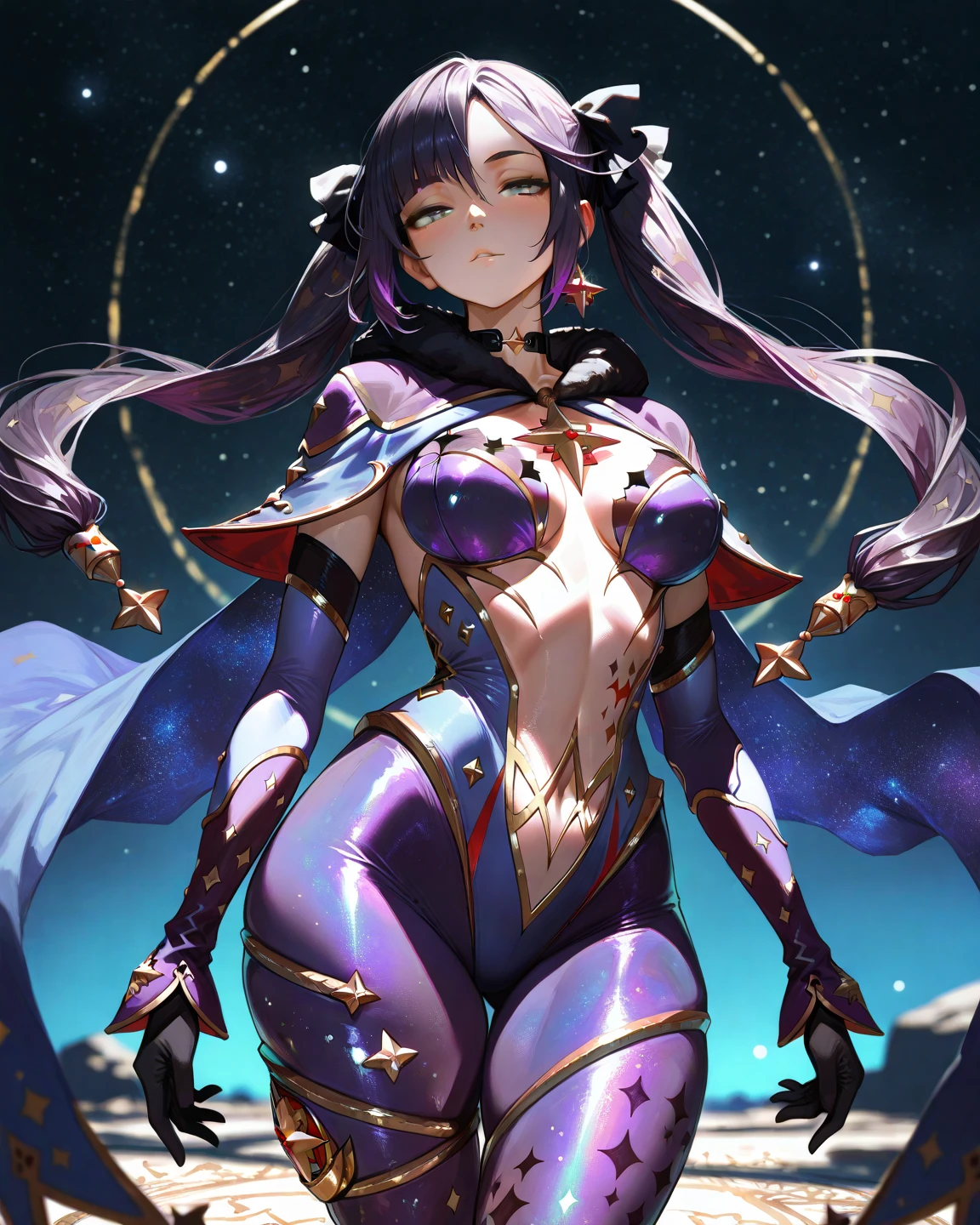 make me the character renamon from digimon but in a human version of this same one make him have details or characteristics of renamon like his ears and tail and also make a full body image make him have nice and firm breasts and a light skin tone too Make him a curvy, sexy body with medium thighs that are neither too big nor too small and white hair