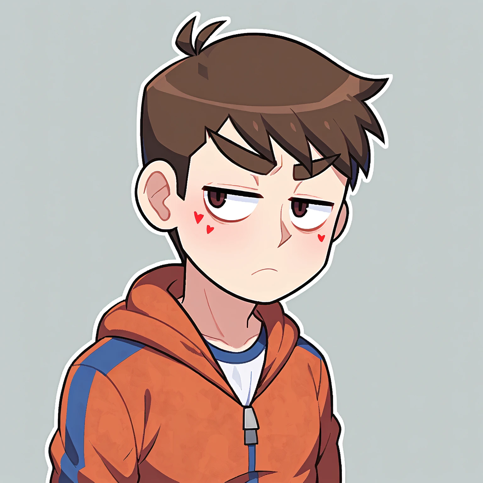 brunette man, puzzled expression