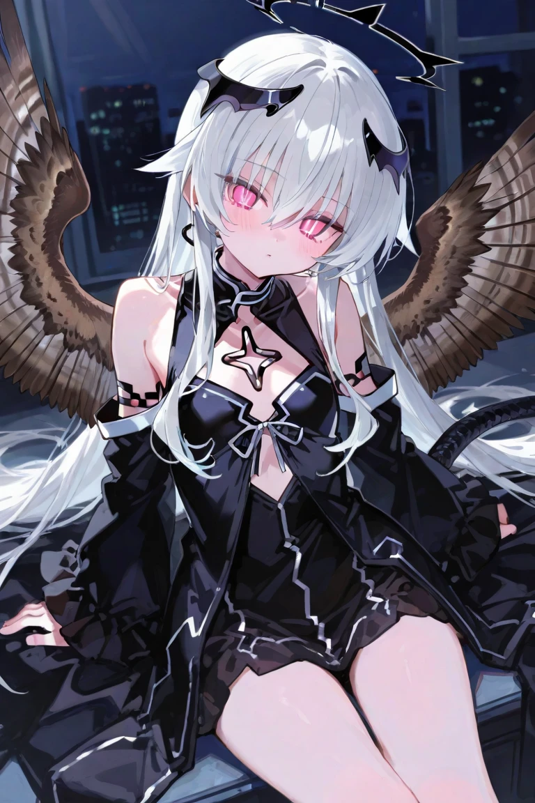 ((masterpiece, best quality)), official art, unity 8k wallpaper, ultra detailed, Amazing, Add_detail:1.5, Dark Angel, mystical aura, Obsidian black wings, flowinggown, deep Purple, Motifs inspired by the occult, Crown of thorns, Poisonous nightshade, Silver eyes, Mysterious smile, balls of fire, Dynamic pose, Darkness shrouded, High detail resolution, eerie moonlight, Mystic energy, Mysterious rituals, Dark atmosphere, r1ge, Crazy nothingness, Glowing eyes, Multiple eyes, Horror (Theme)